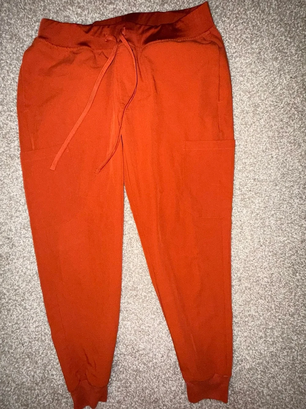 Women’s Orange Jogger Scrub Set